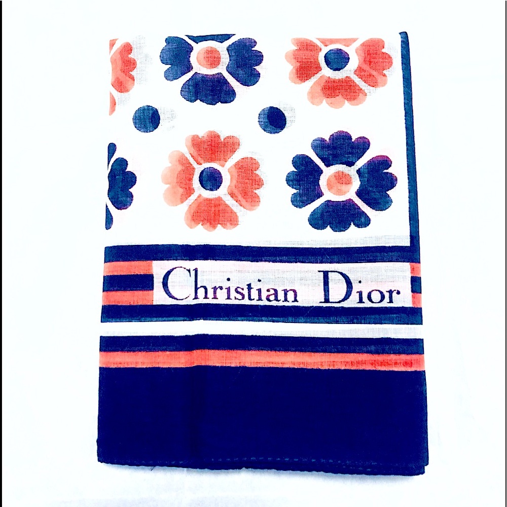 🥳HP🆕Rare: Luxury French Designer Christian_DIOR | MOD Floral Dainty SQUARE HP - Picture 2 of 16